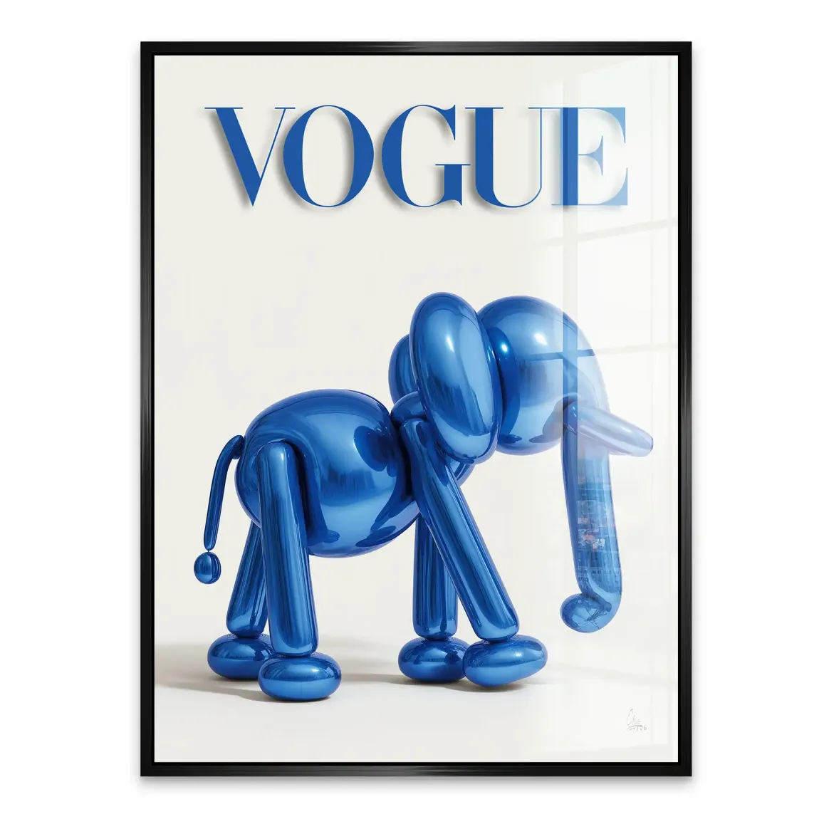 Ballon Elefant Chic Acrylglasbild