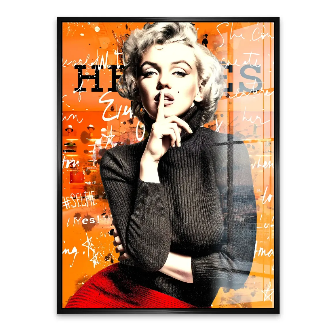 Monroe Secret Statement Acrylglasbild INGALERIE