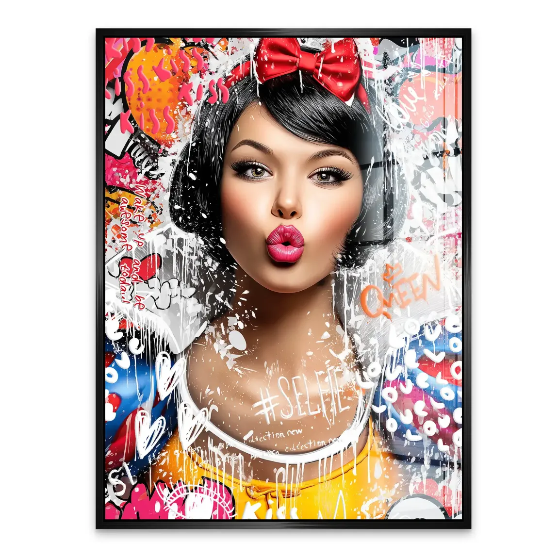Schneewittchen Pop Art Queen Acrylglasbild