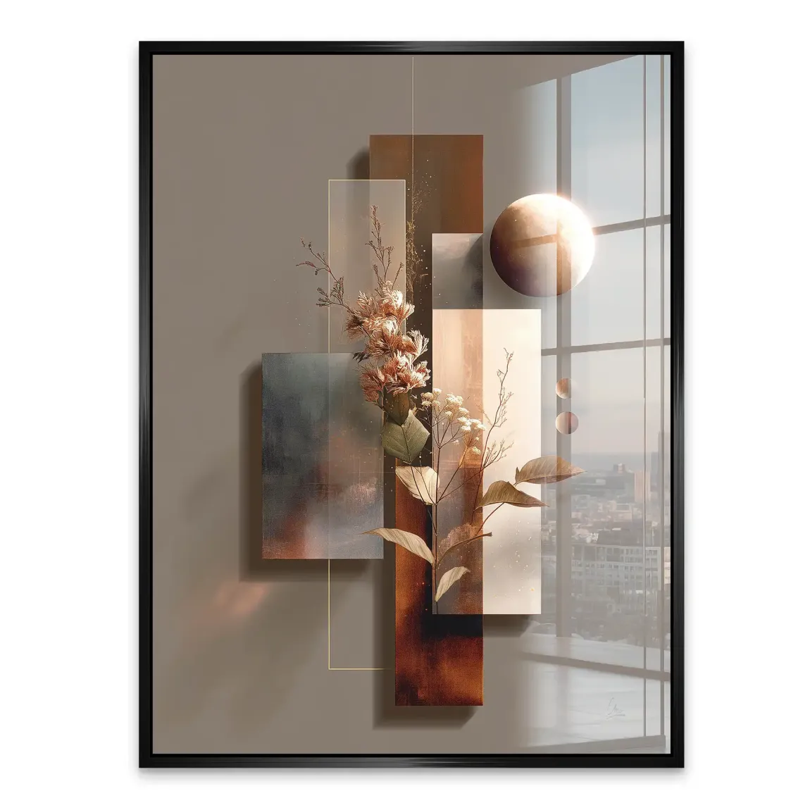 Celestial Bloom Harmony Acrylglasbild