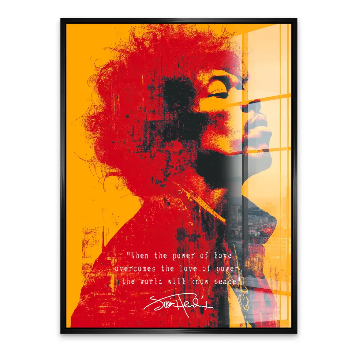 Electric Soul Hendrix Acrylglasbild