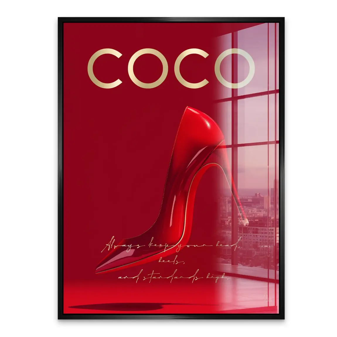 Coco Heels Acrylglasbild