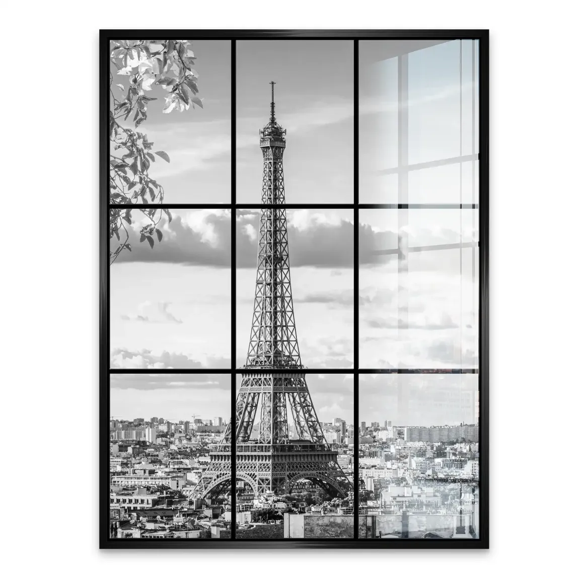 Paris Skyline View Acrylglasbild