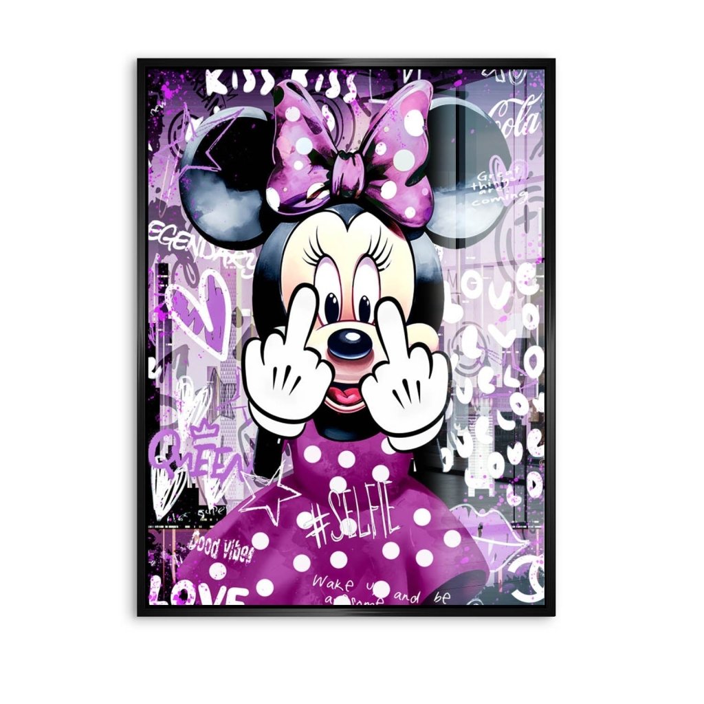 Bad Minnie Pop Art Acrylglas Bild INGALERIE