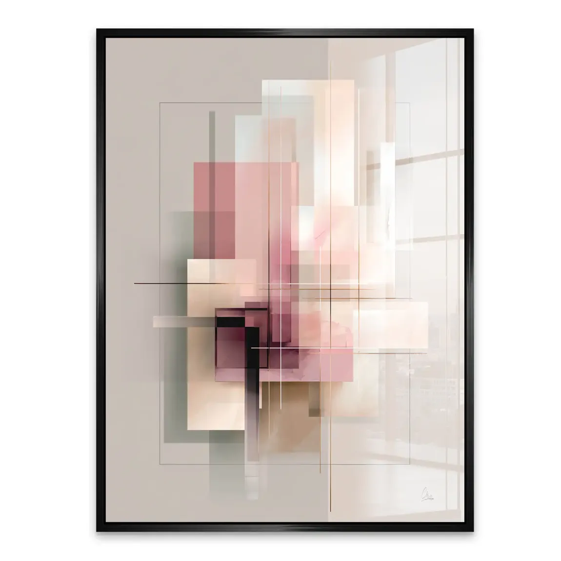 Soft Geometry Acrylglasbild