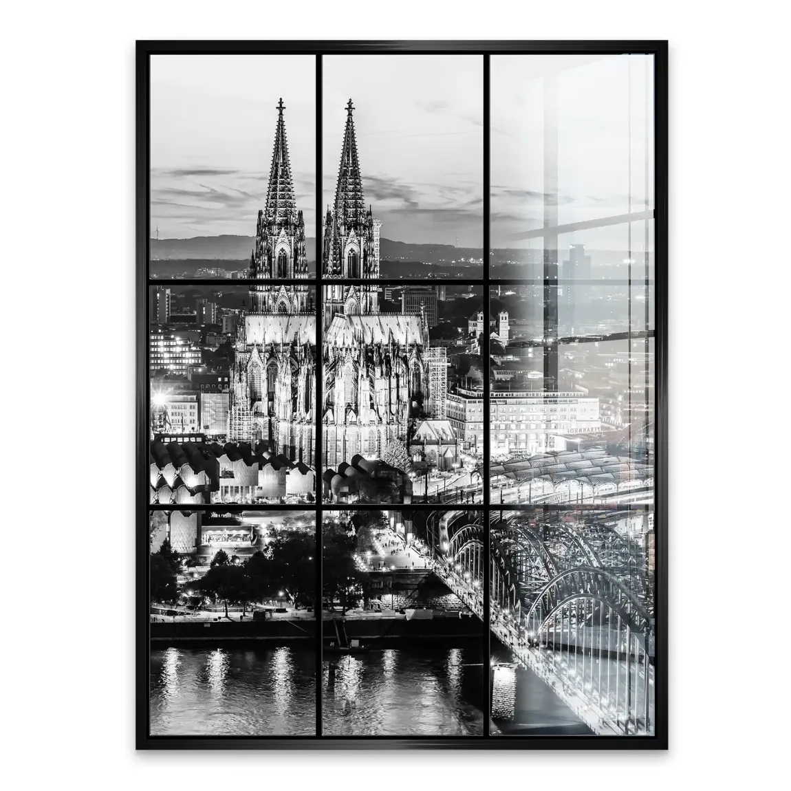 Köln Night Vision Acrylglasbild