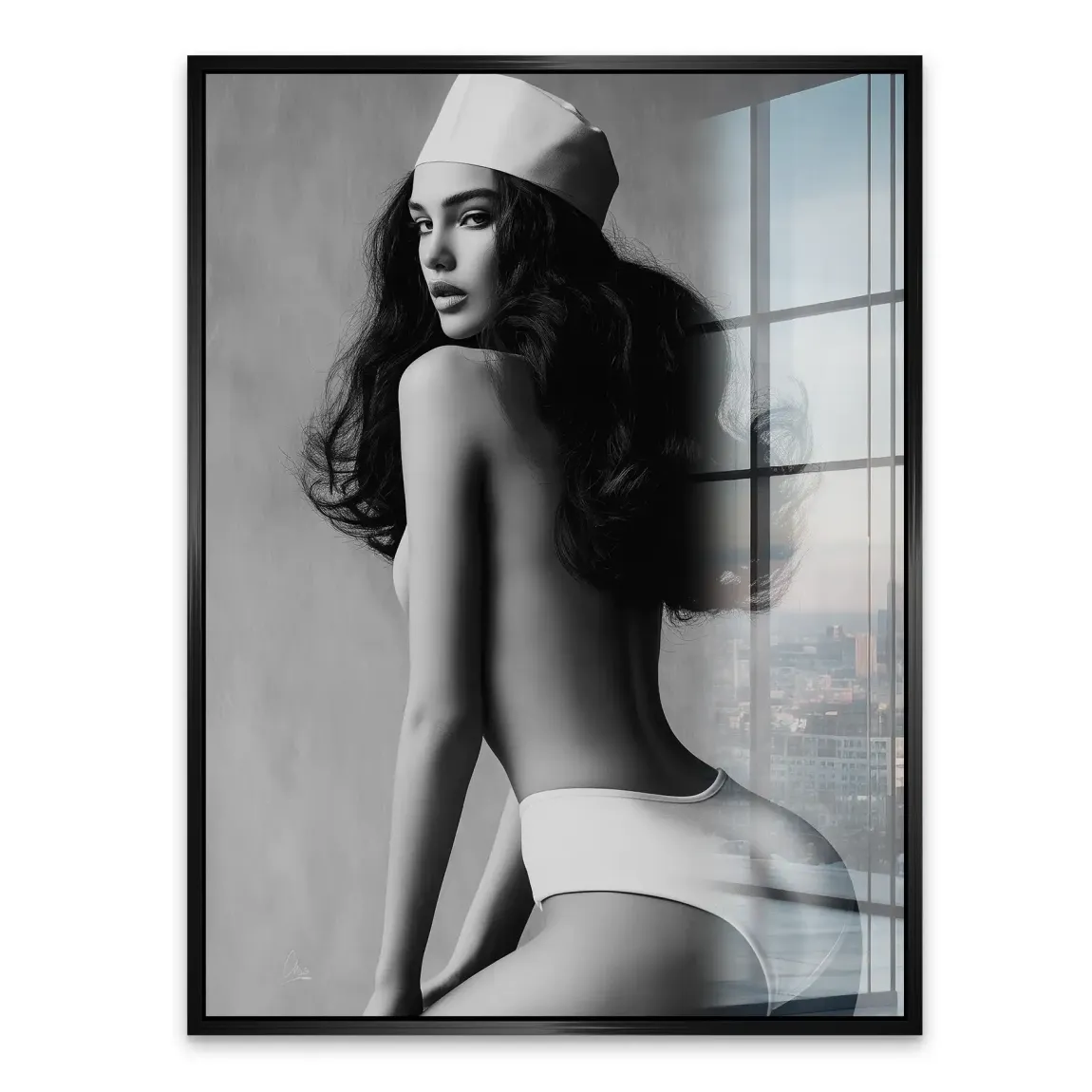 Noir Beauty Style Acrylglasbild