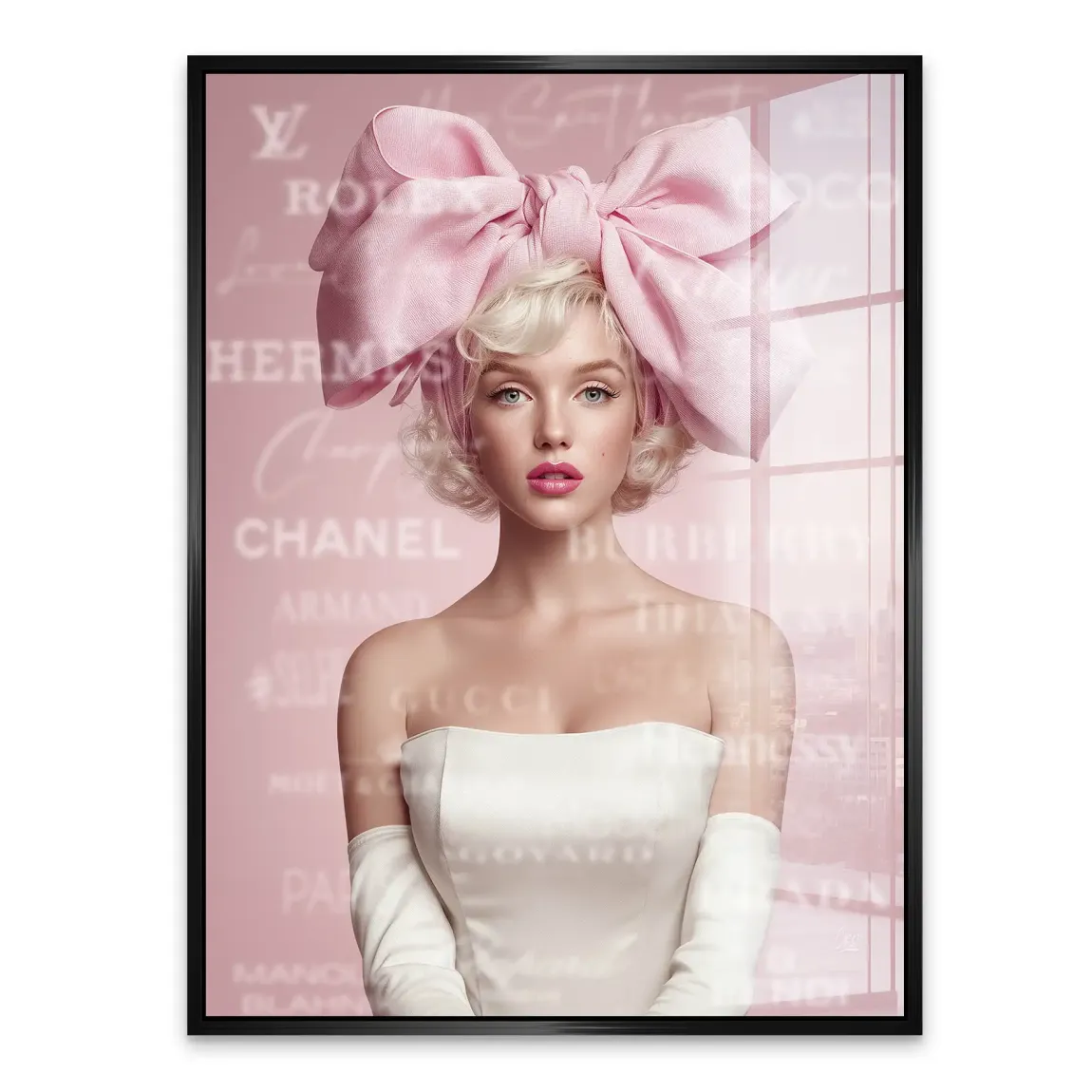 Marilyn Monroe Couture Pop Art Acrylglasbild