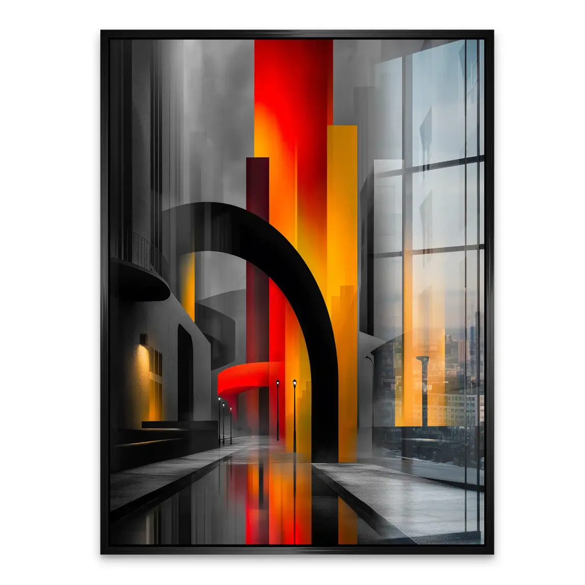 Midnight City Acrylglasbild INGALERIE