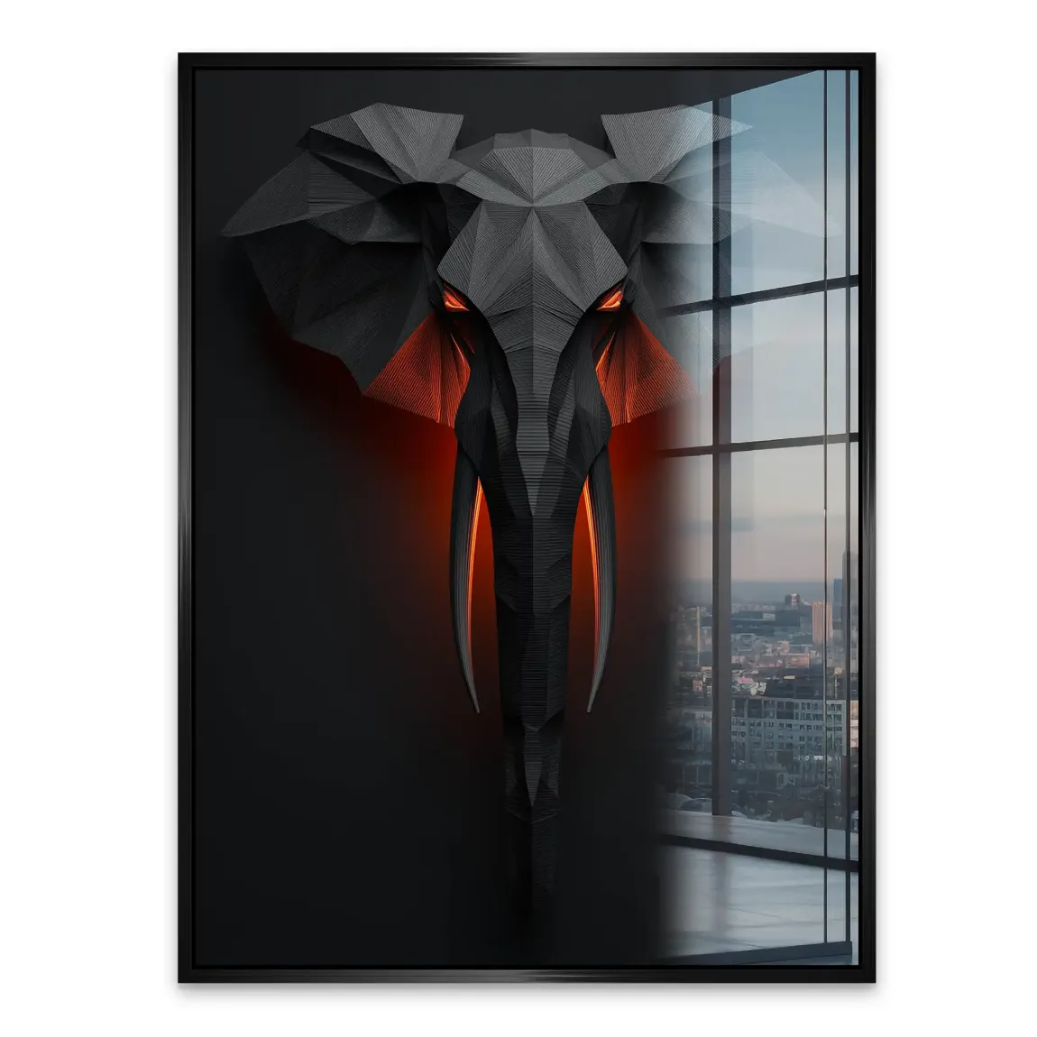 Mystischer Elefant Acrylglasbild