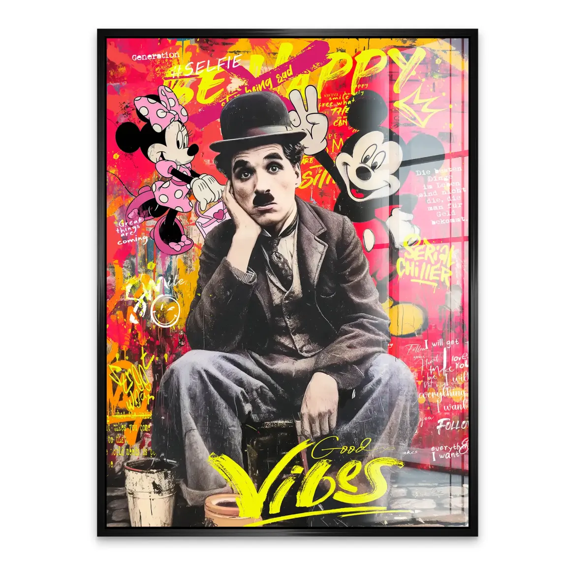 Legends Charlie & Micky Pop Art Acrylglasbild INGALERIE