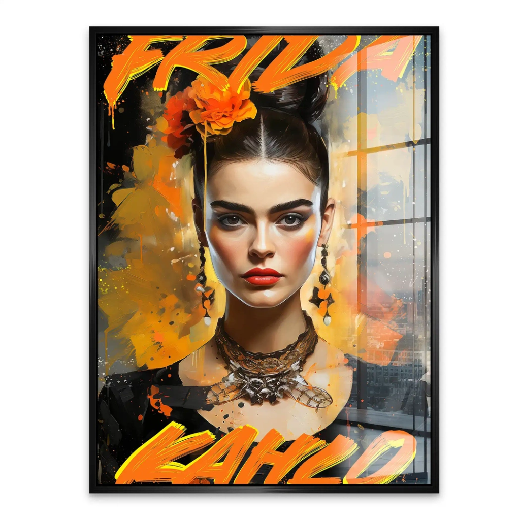 Frida Street Art Acrylglas Bild INGALERIE