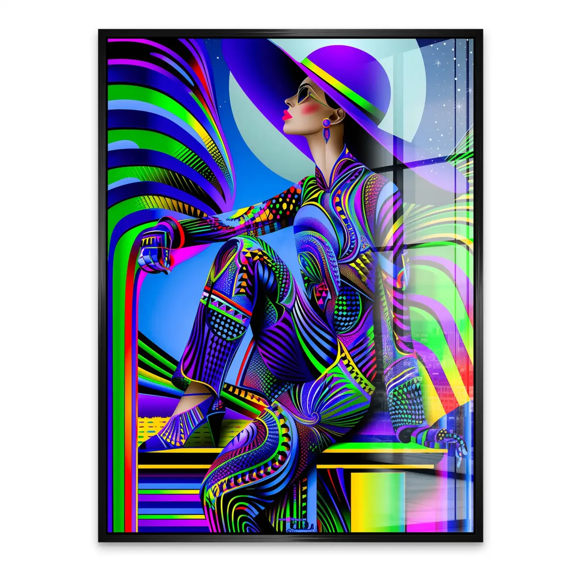 Abstrakt Glamour Acrylglasbild INGALERIE