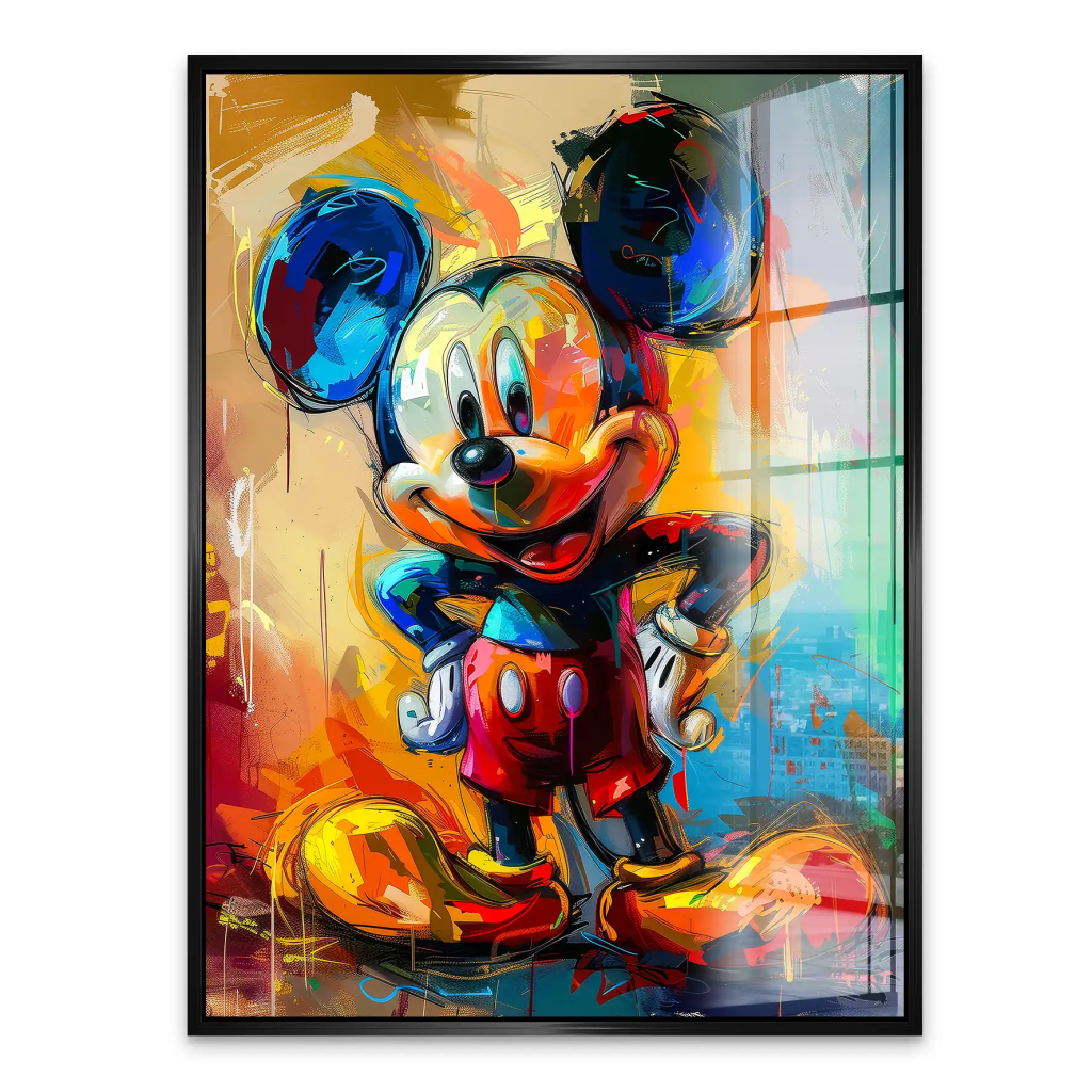 Micky Abstrakt Paint Acrylglas Bild INGALERIE