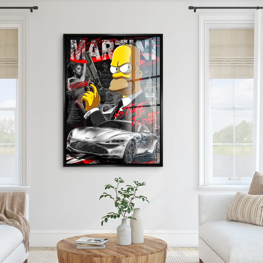 Homer No Time To Die Acrylglas Bild INGALERIE