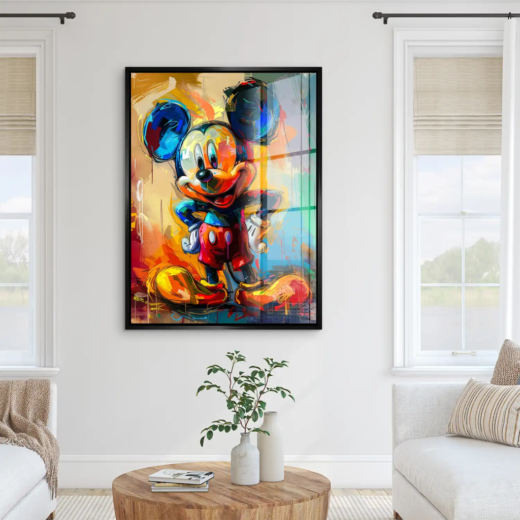 Micky Abstrakt Paint Acrylglas Bild INGALERIE