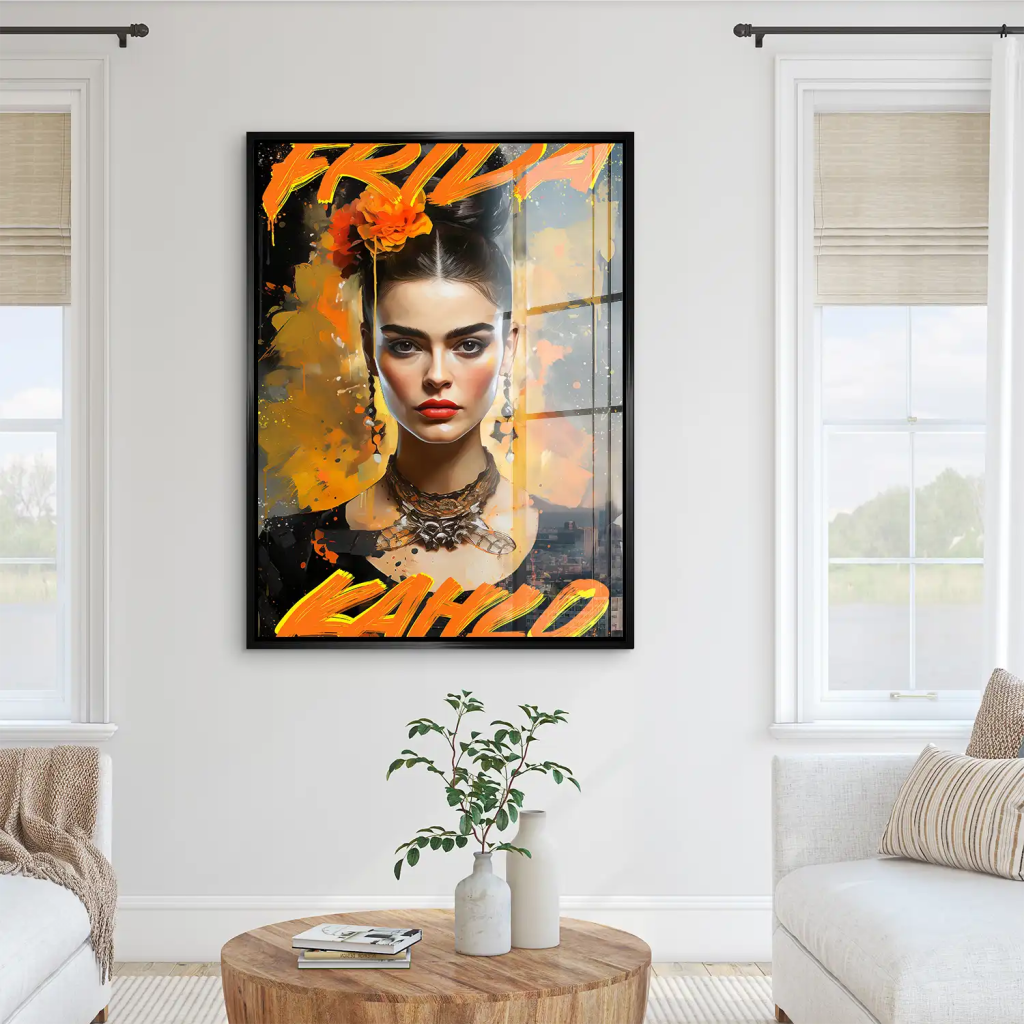 Frida Street Art Acrylglas Bild INGALERIE