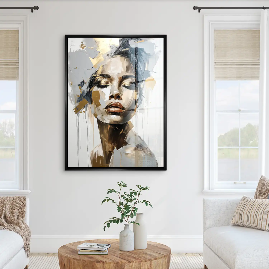 Gold Beauty Acrylglas Bild INGALERIE