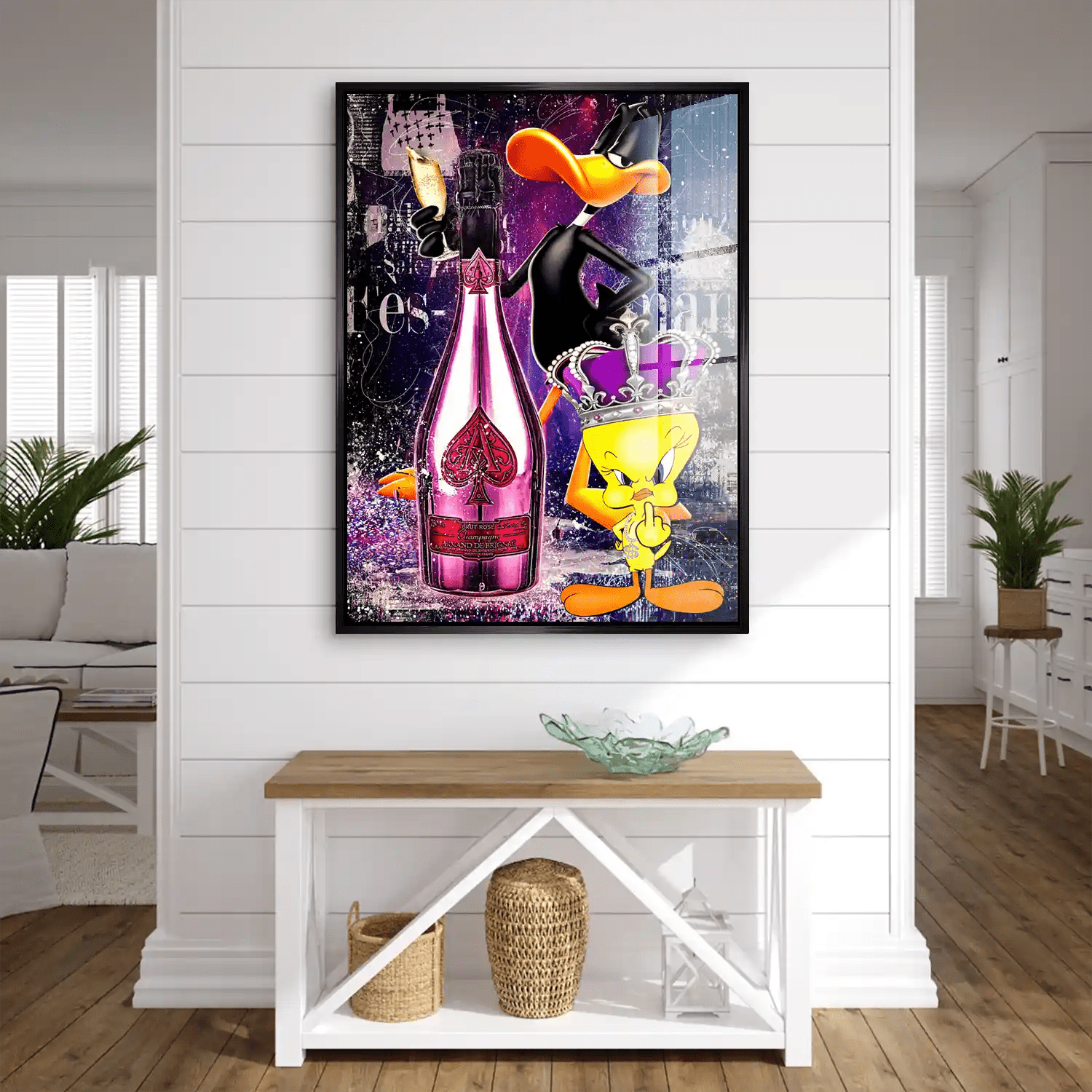 Duffy & Tweety Champagner Acrylglas Bild INGALERIE
