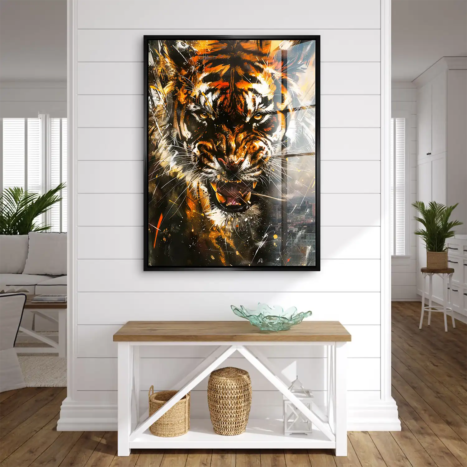 Tiger Abstrakt Acrylglas Bild INGALERIE