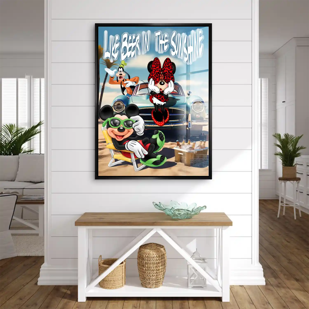Micky & Minnie Maus like Beer Acrylglas Bild INGALERIE