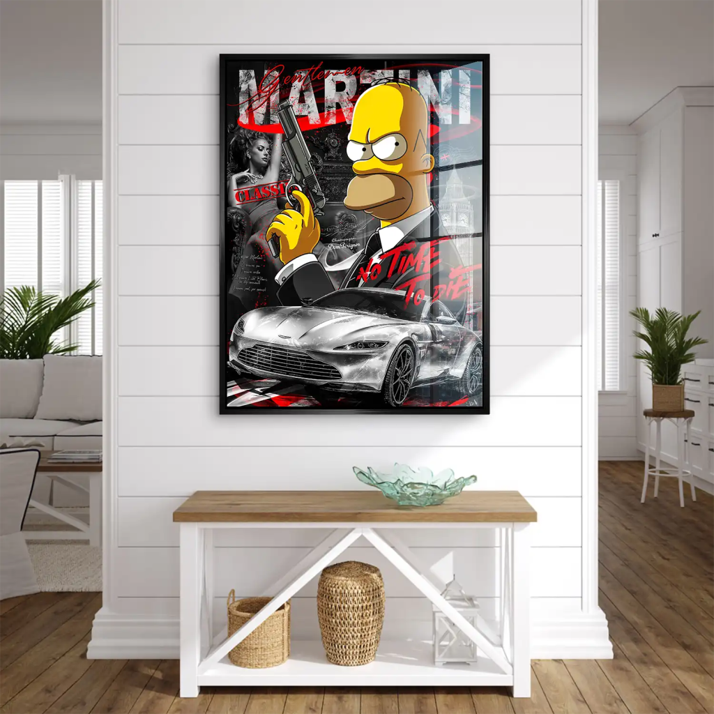 Homer No Time To Die Acrylglas Bild INGALERIE