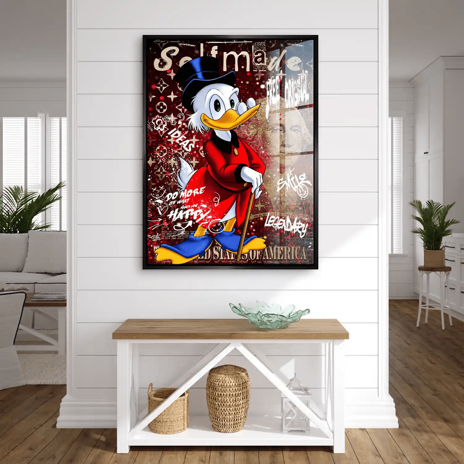 Dagobert Selfmade Pop Art Acrylglas Bild INGALERIE