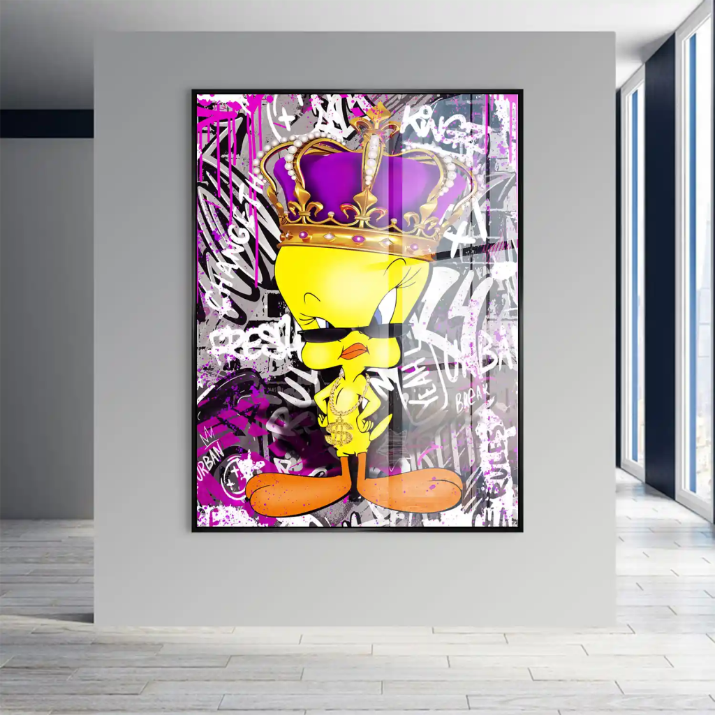 Pop Art Tweety King Acrylglas Bild INGALERIE
