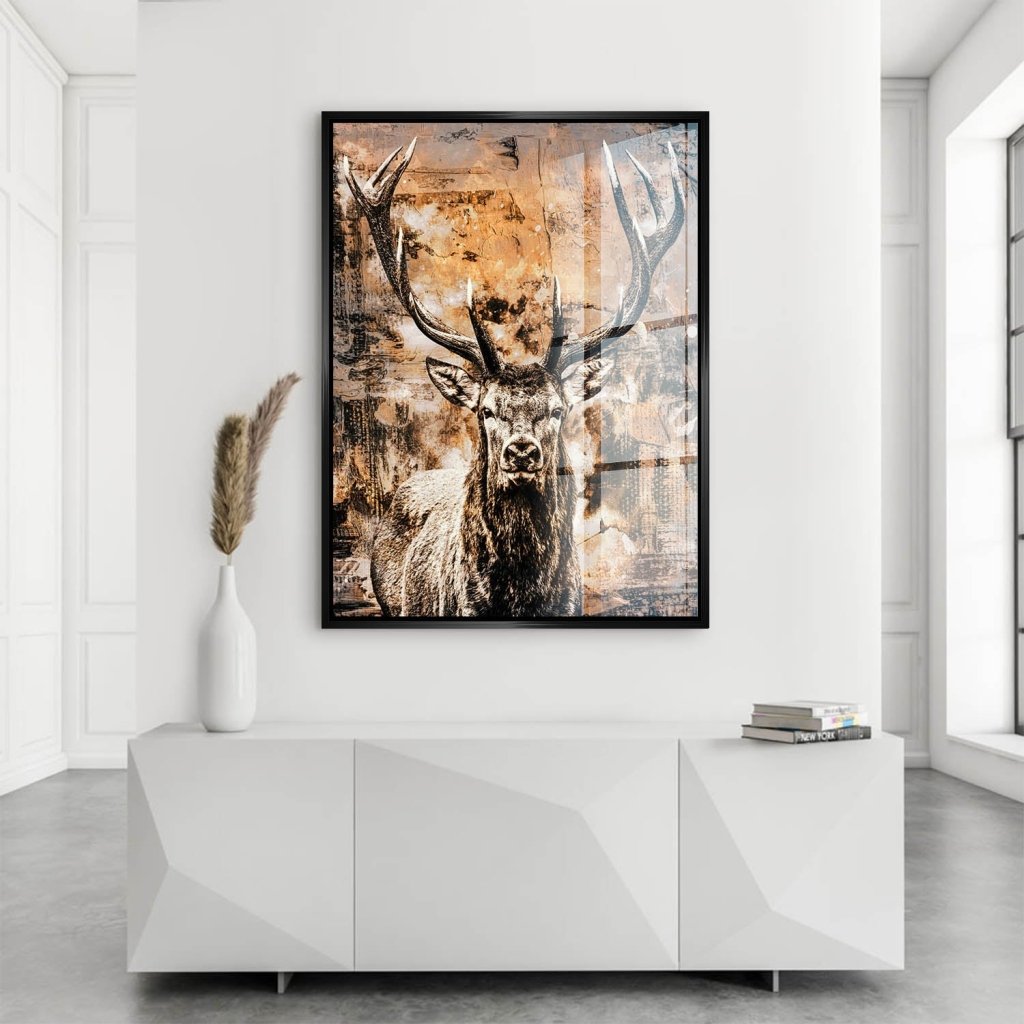 Hirsch Modern Style Acrylglas Bild INGALERIE