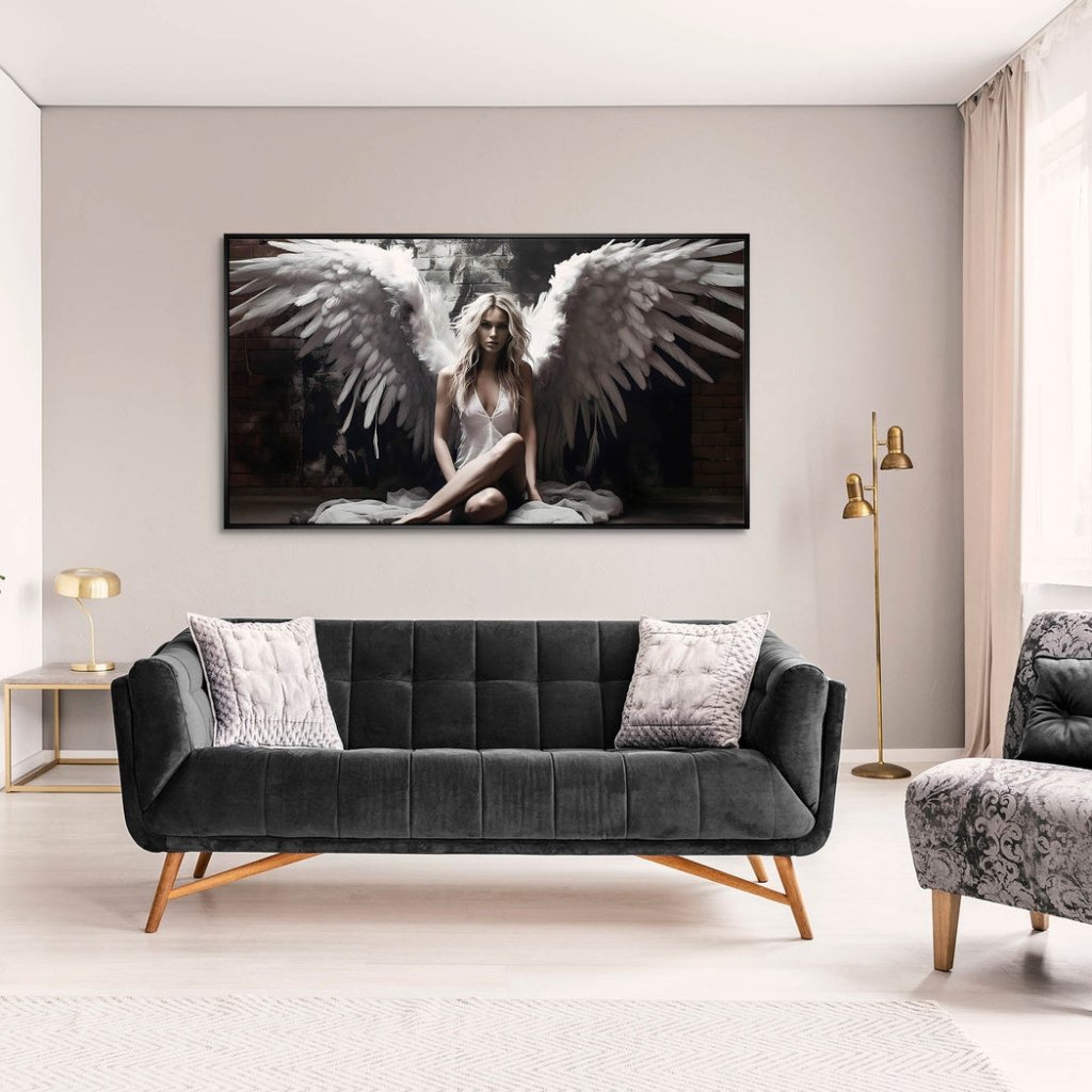 Beauty Angel Wings Aludibond Bild INGALERIE