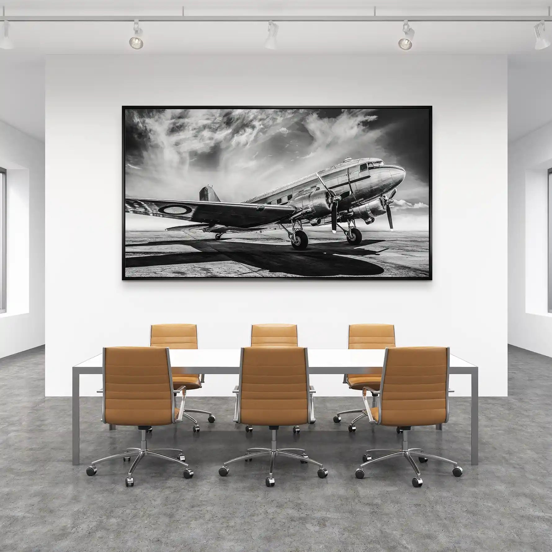 DC3 Vintage Flugzeug Aludibond Bild INGALERIE