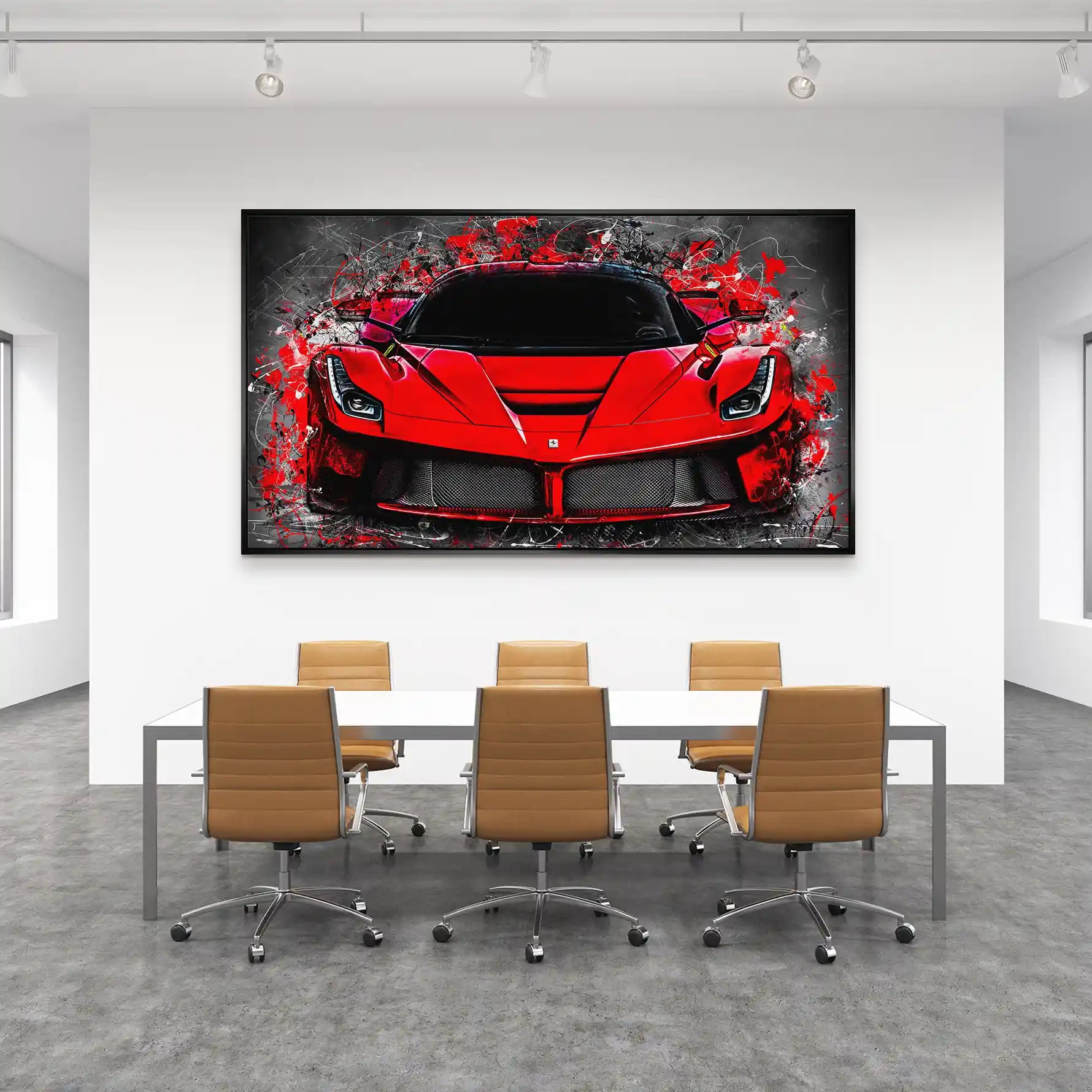 La Ferrari Abstrakt Aludibond Bild INGALERIE