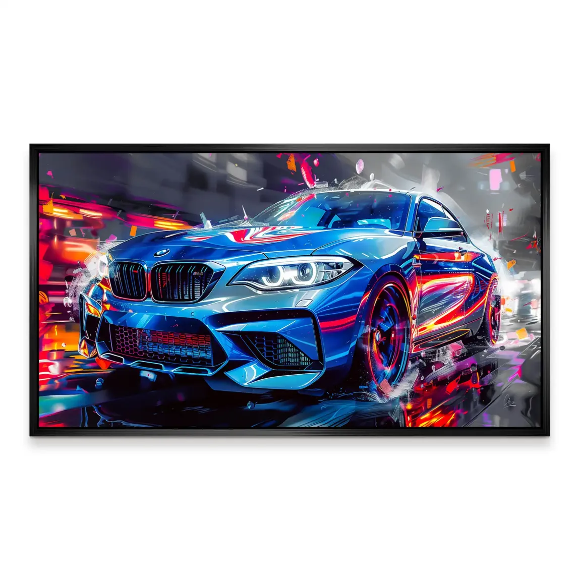 BMW M2 Abstrakt Vision Aludibond Bild