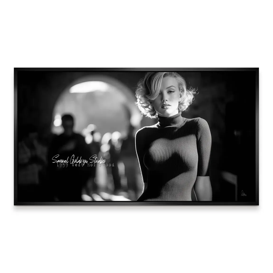 Marilyn Monroe Studio Alu Dibond Wandbild