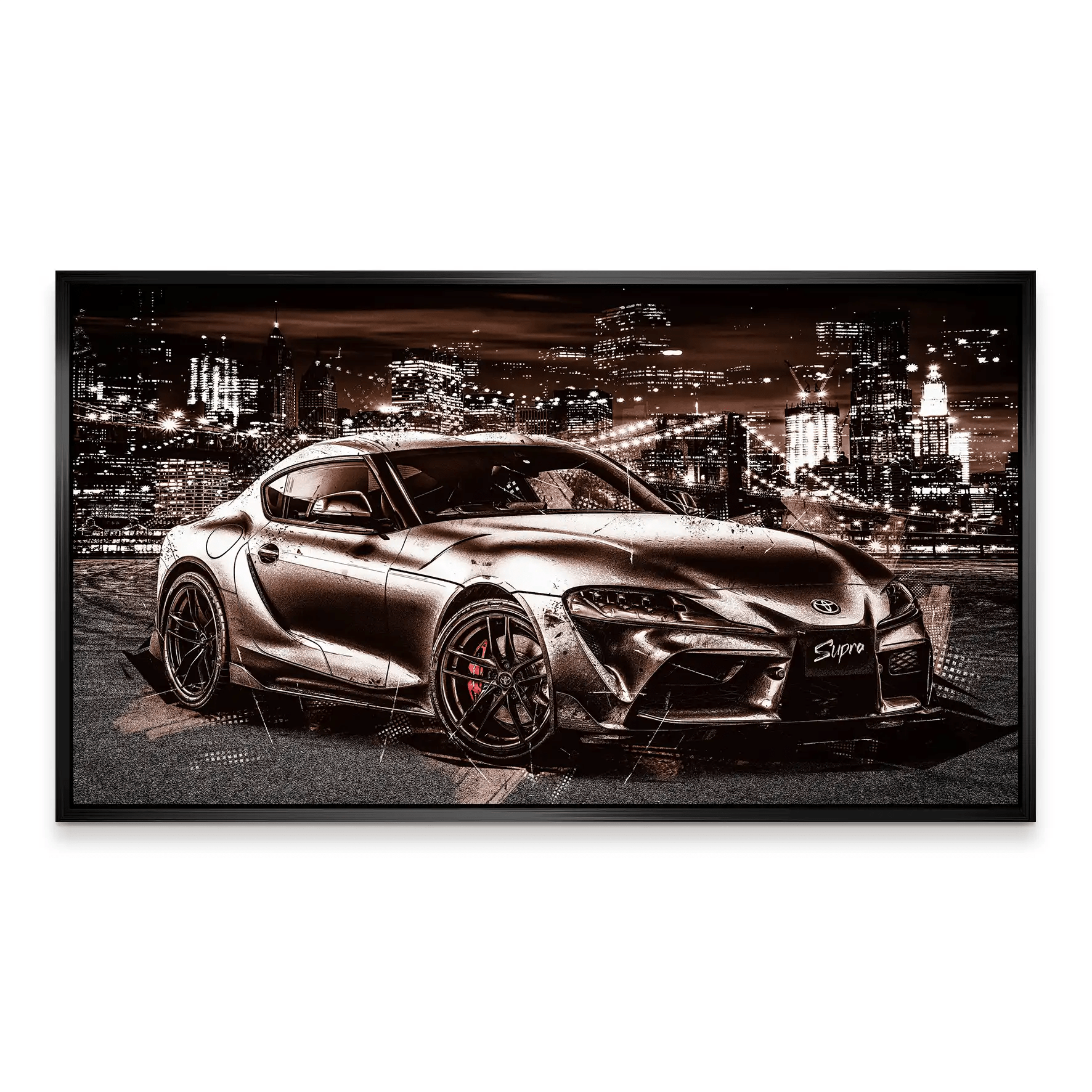 Toyota Supra City Style Aludibond Bild INGALERiE