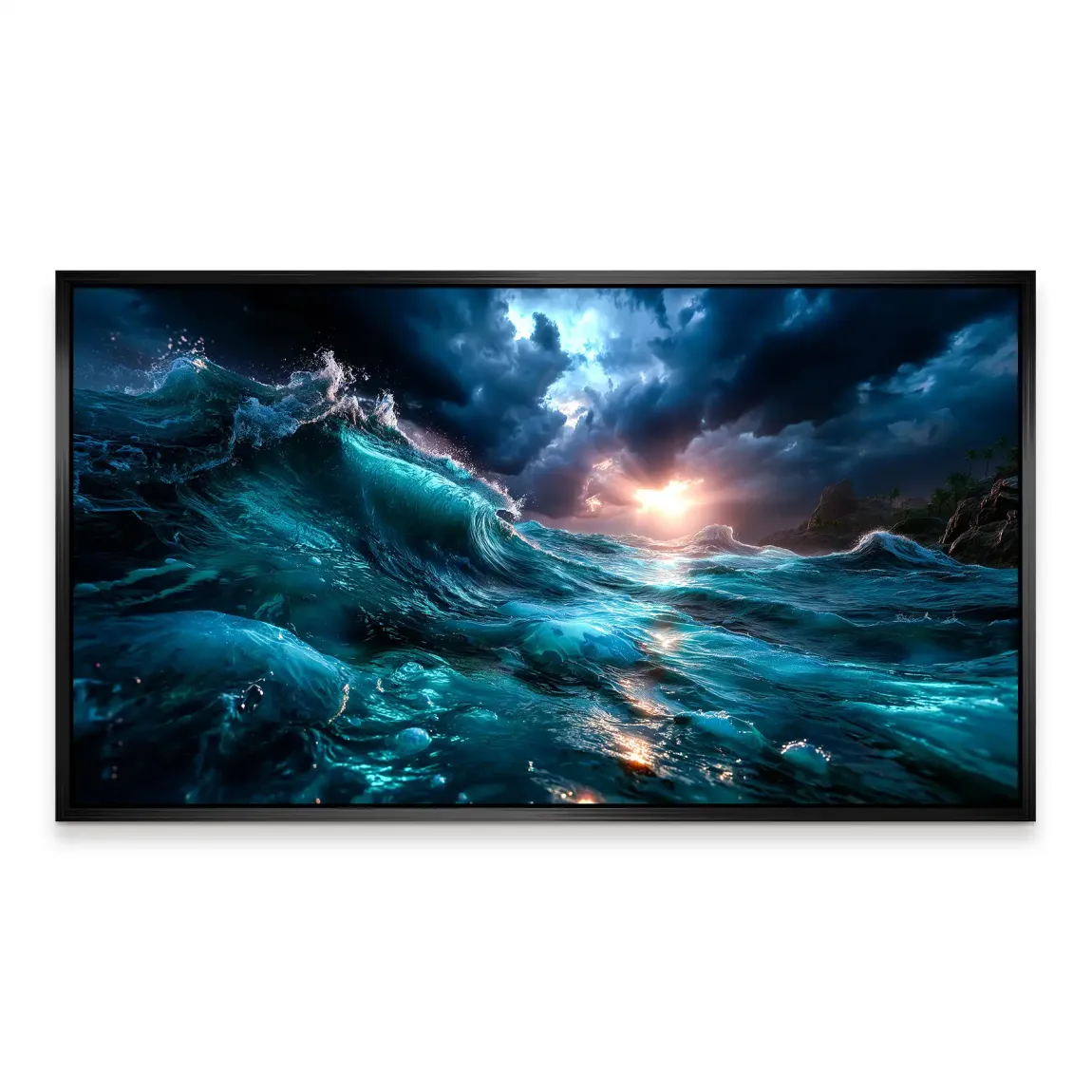 Wildes Meer Aludibond Bild