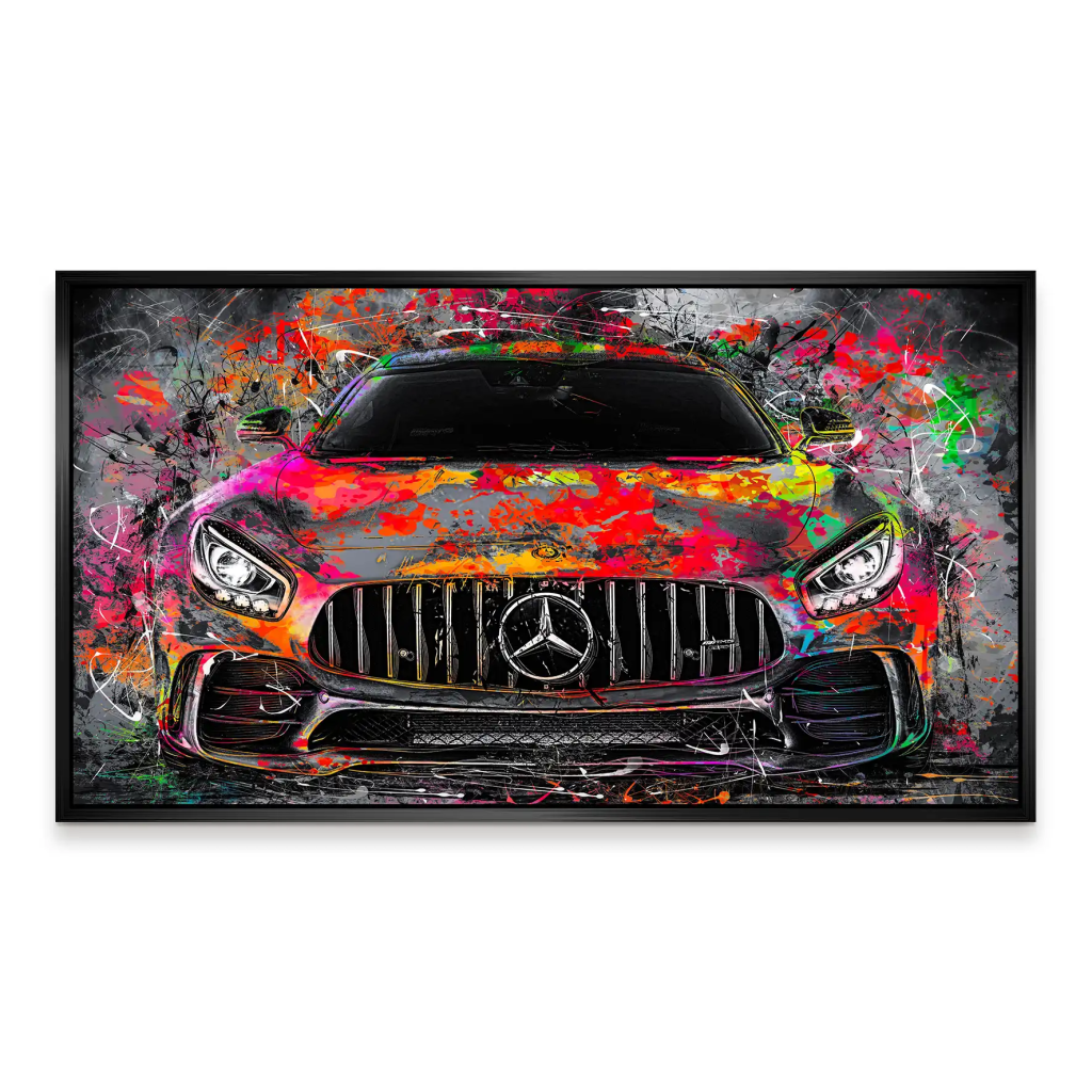 Mercedes AMG GT Pop Art Style Aludibond Bild INGALERIE
