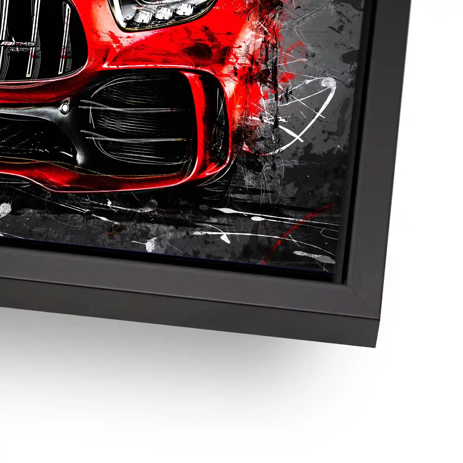 Mercedes AMG GT Abstrakt Rot Aludibond Bild INGALERIE