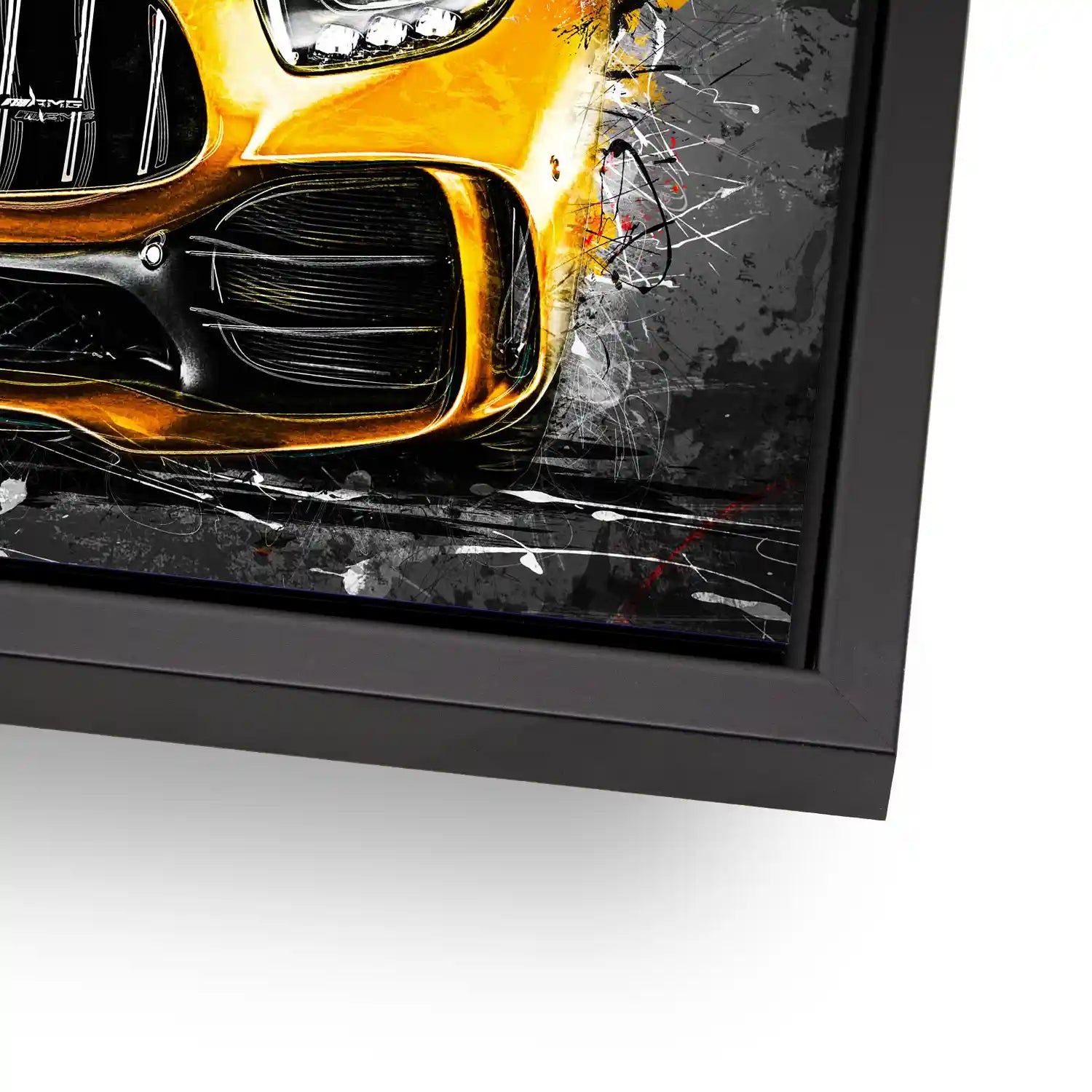 Mercedes AMG GT Yellow Style Aludibond Bild INGALERIE