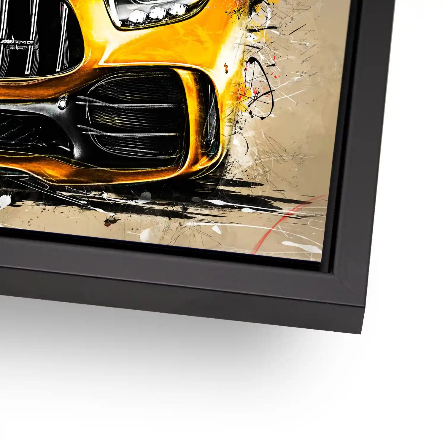 Mercedes AMG GT Retro Style Aludibond Bild INGALERIE