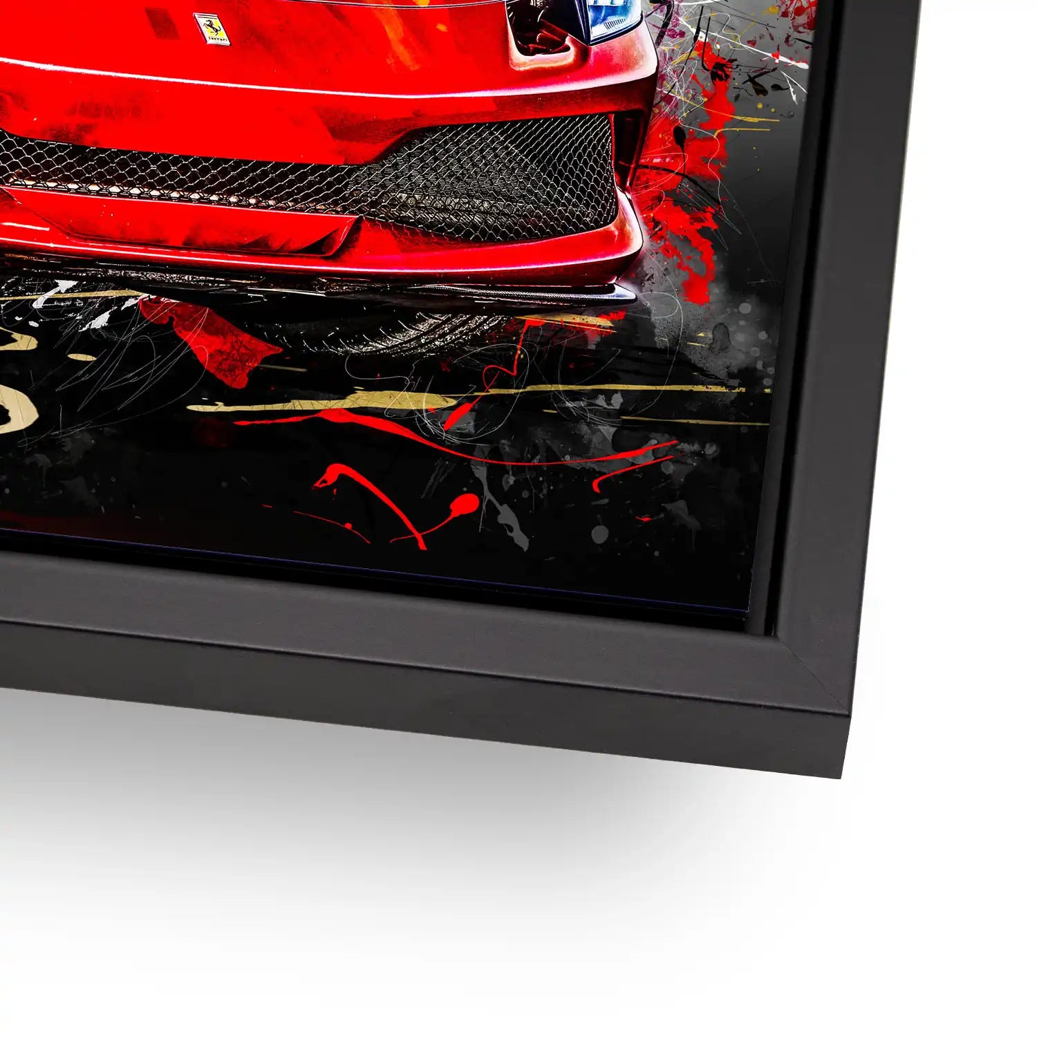 Ferrari 296 Abstrakt Aludibond Bild INGALERiE