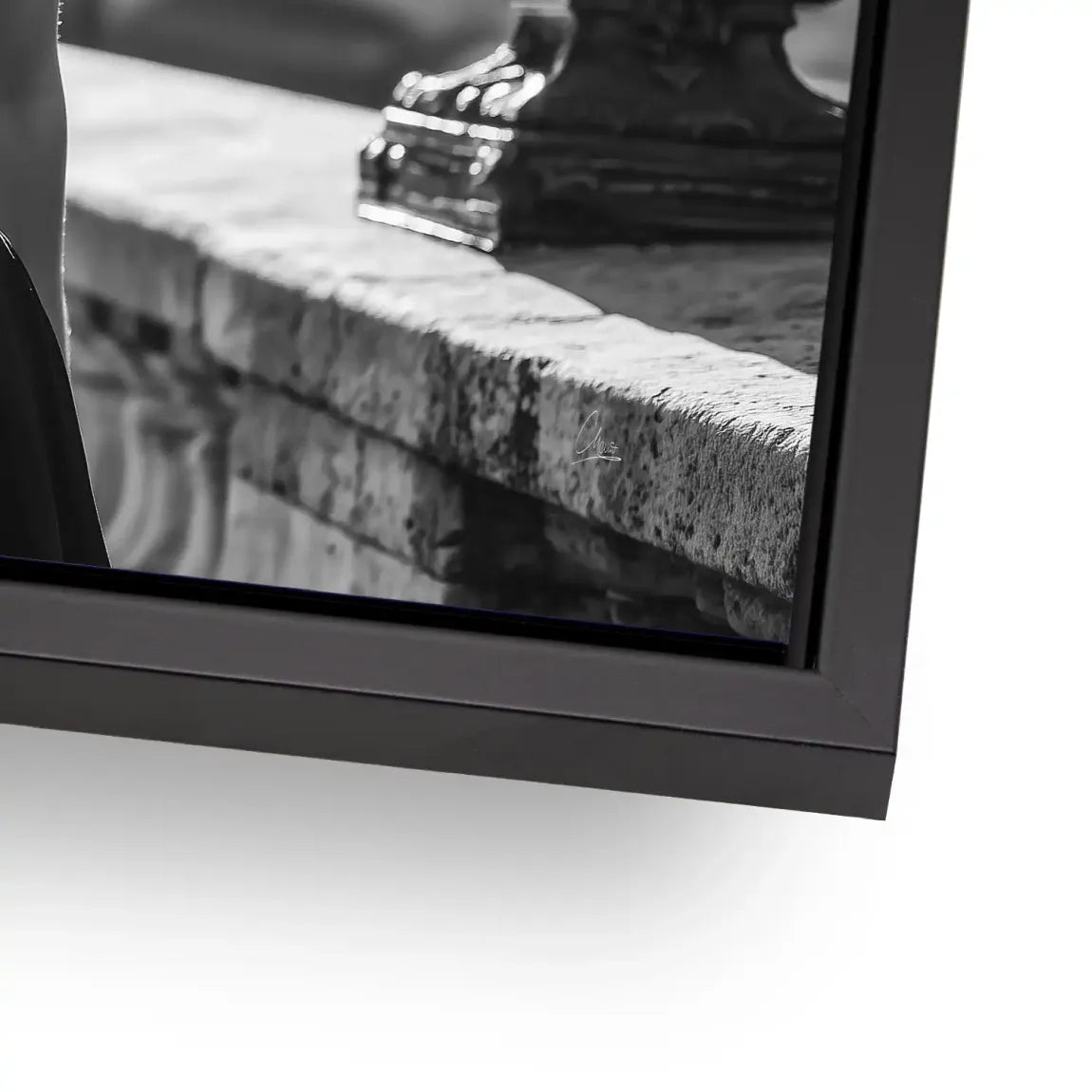 Audrey walk in Paris Aludibond Bild