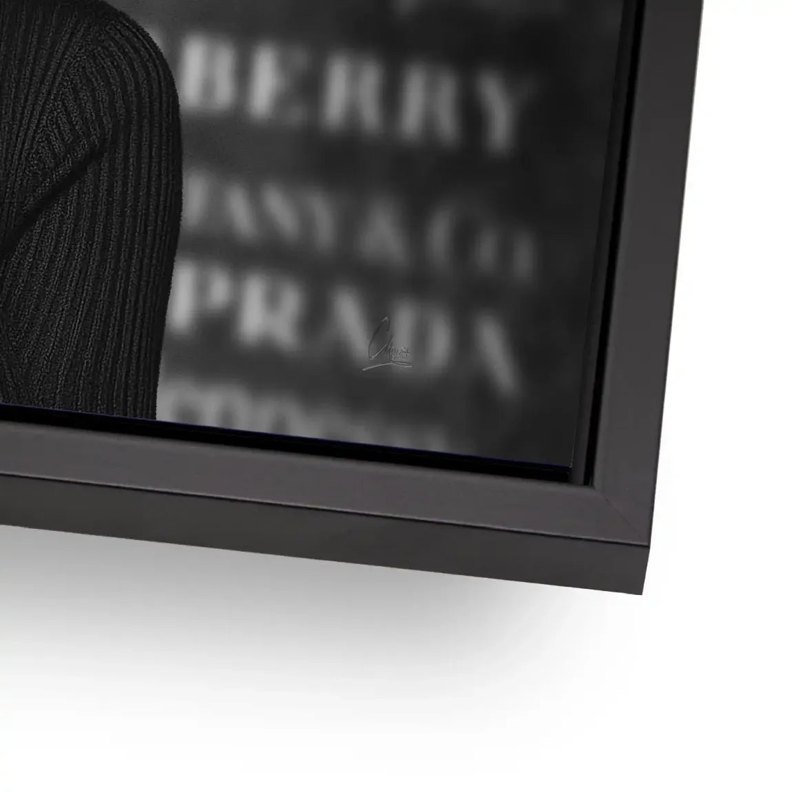 Marilyn Monroe Black Secret Aludibond Bild