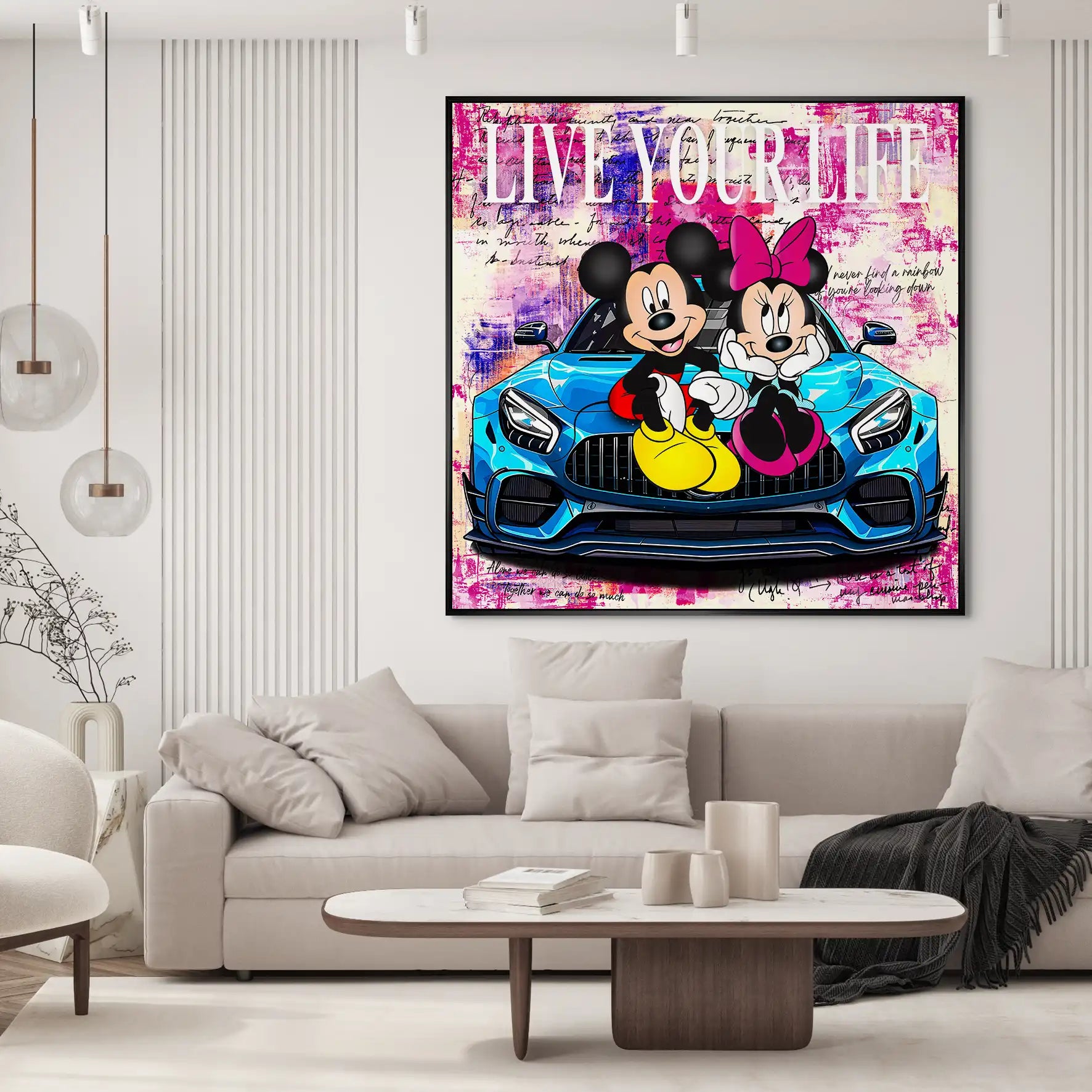 Micky & Minnie Enjoy Nr.2 AluDibond Bild INGALERIE