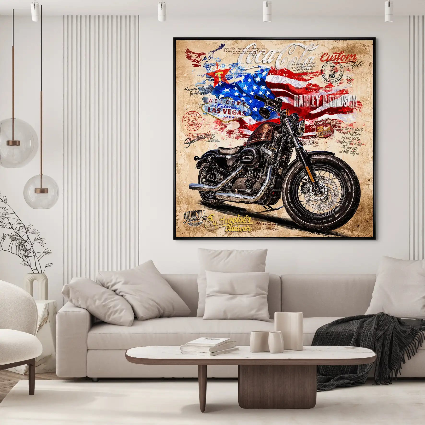 American Pulse auf Aluminium INGALERIE
