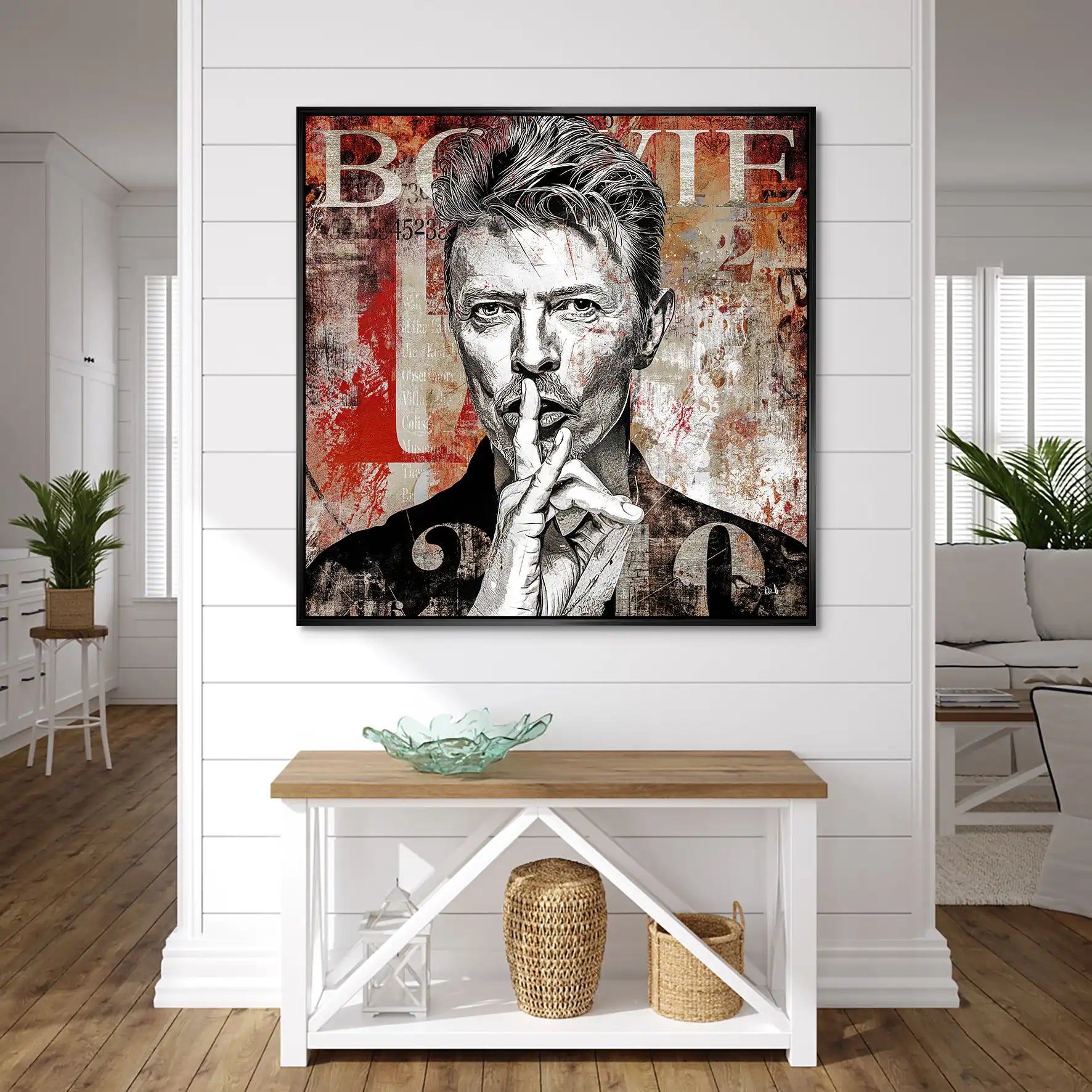 David Bowie Abstrakt Luxury Style AluDibond Bild INGALERIE