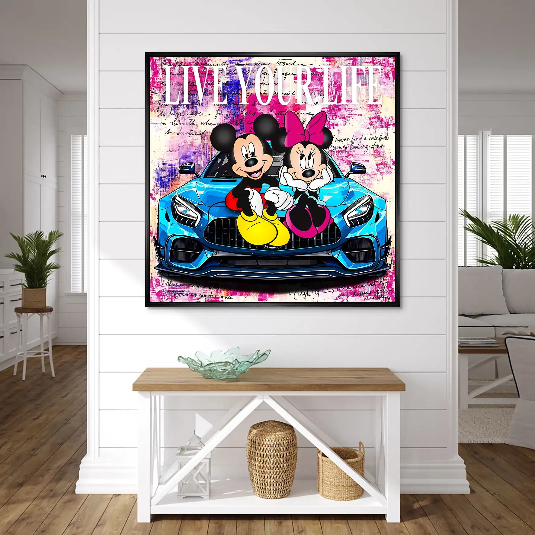 Micky & Minnie Enjoy Nr.2 AluDibond Bild INGALERIE