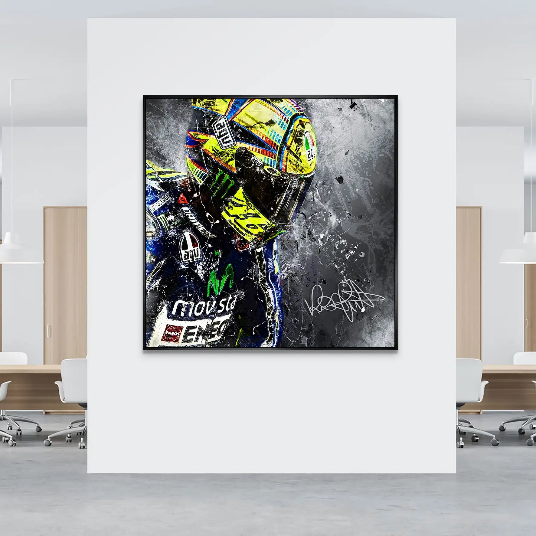 Rossi Abstrakt Style AluDibond Bild INGALERIE