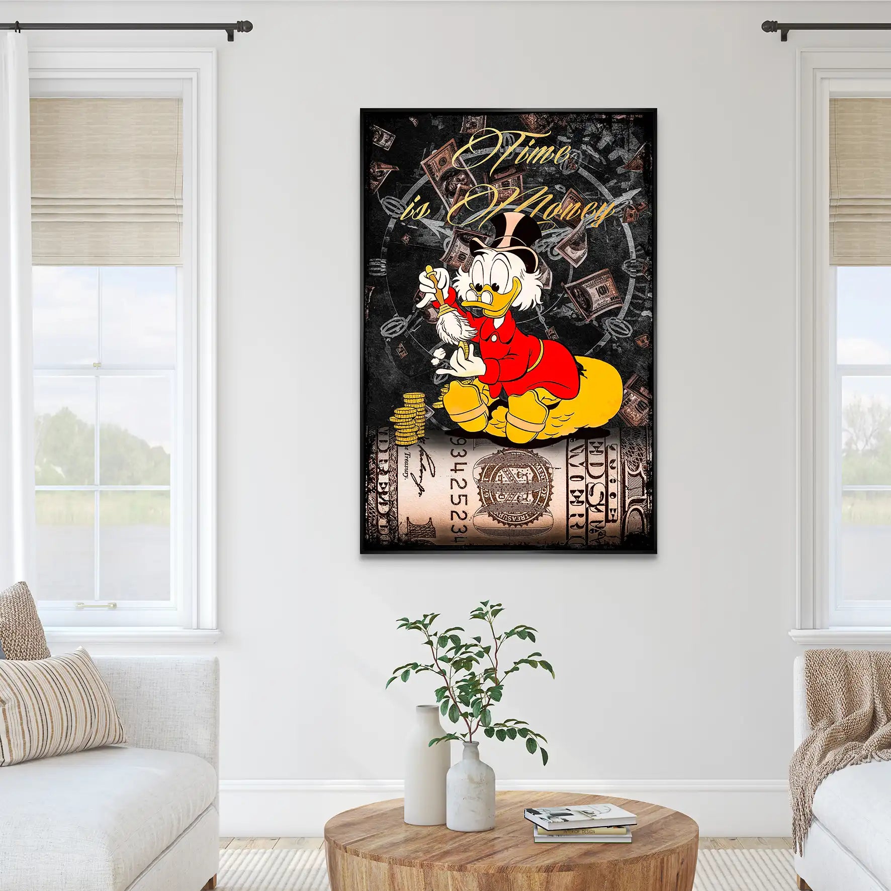 Dagobert Money Style AluDibond Bild INGALERIE