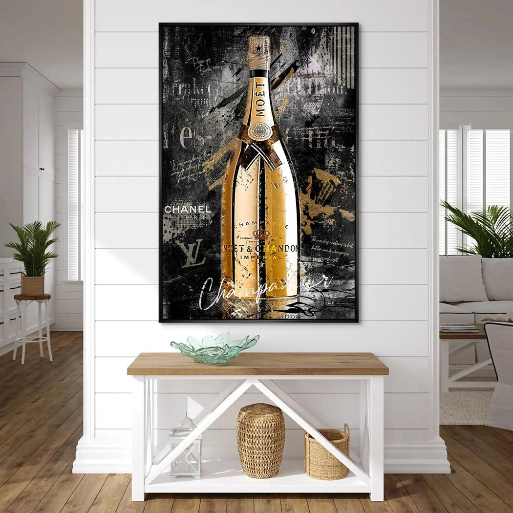 Champagner Lifestyle AluDibond Bild INGALERIE